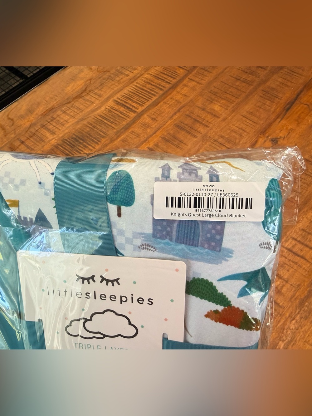 NWT Little Sleepies Knight’s Quest Cloud Blanket - Picture 2 of 6